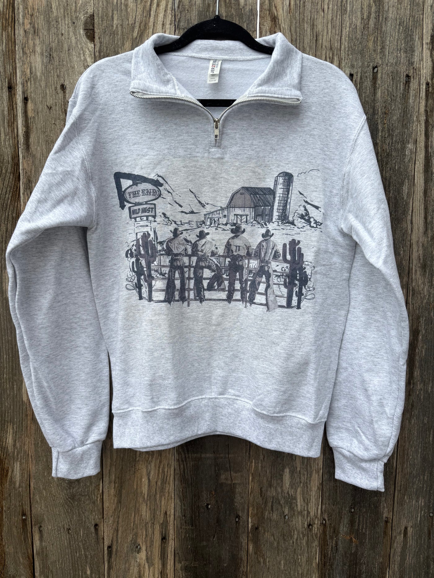 THE COWBOY SCENE 1/4 ZIP SWEATER