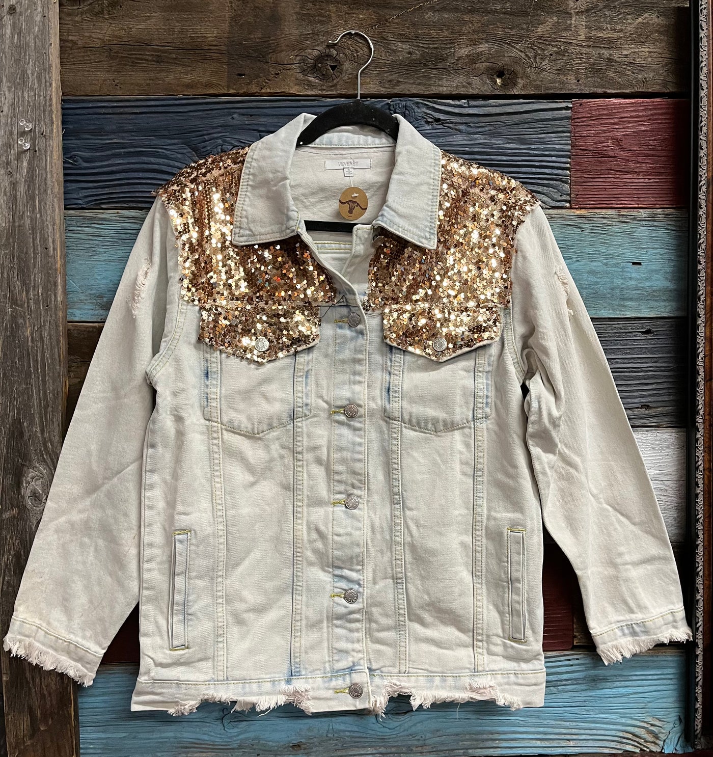 Sequins Denim Jacket