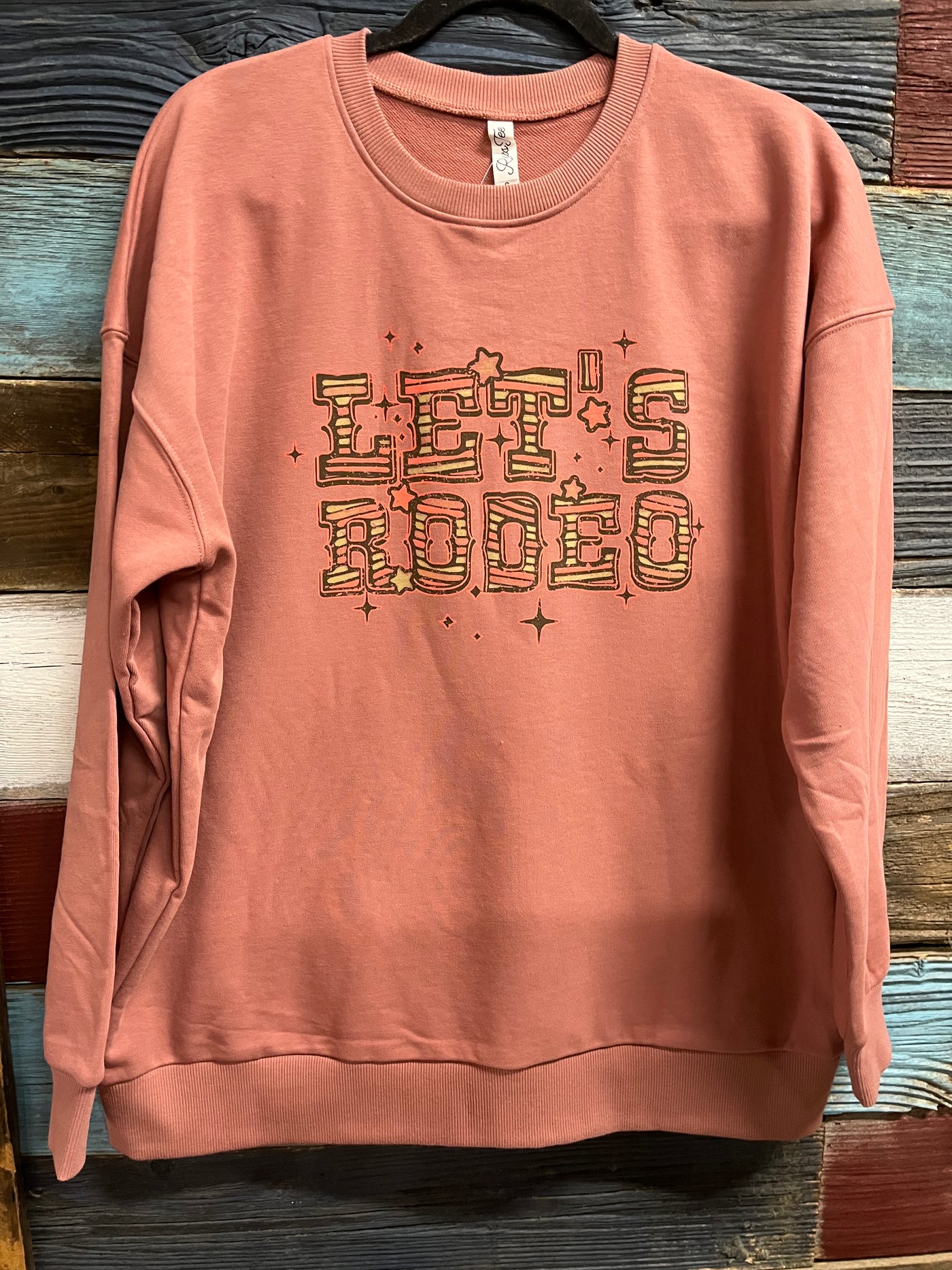 LET'S RODEO OVERSIZED SWEATSHIRT