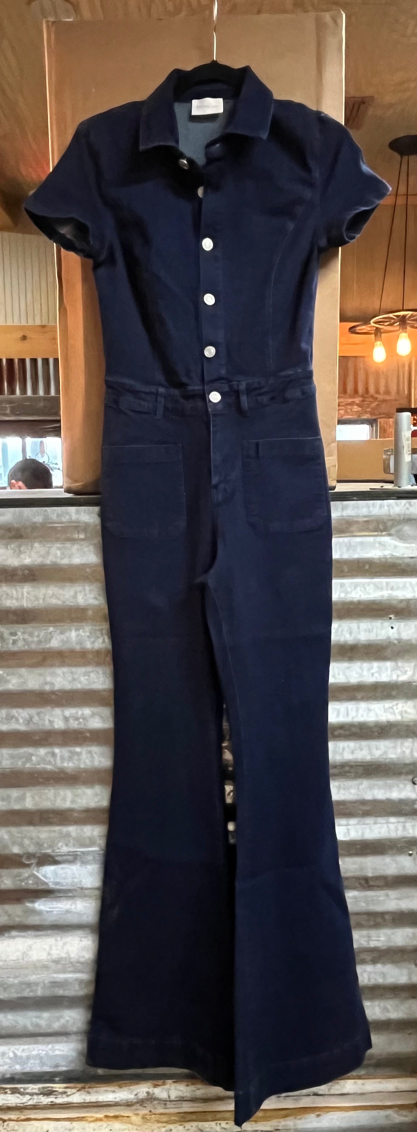 WESTERN DENIM FLARED JUMPSUIT