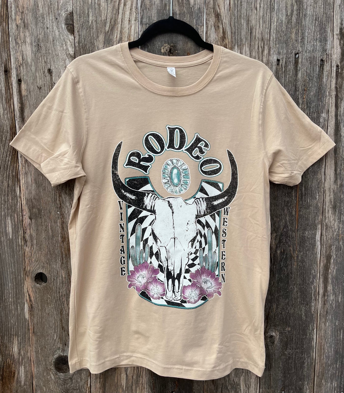 Rodeo Cow skull vintage western t-shirt